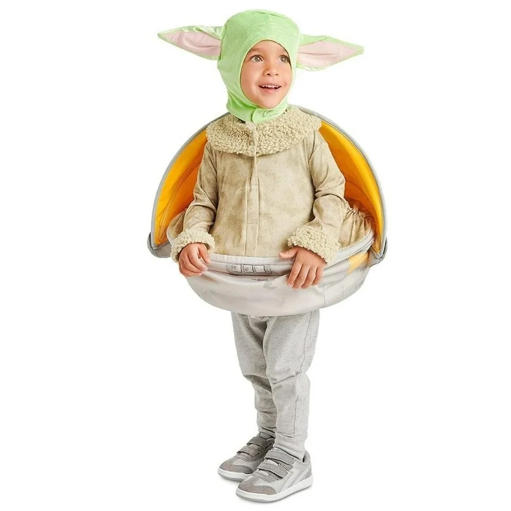 New Disney Store Toddler Boys 4T Star Wars Mandalorian Yoda The Child Costume